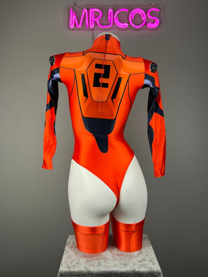 Anime Style Spandex Cosplay BodySuit Plugsuit Halloween Costume Zentai