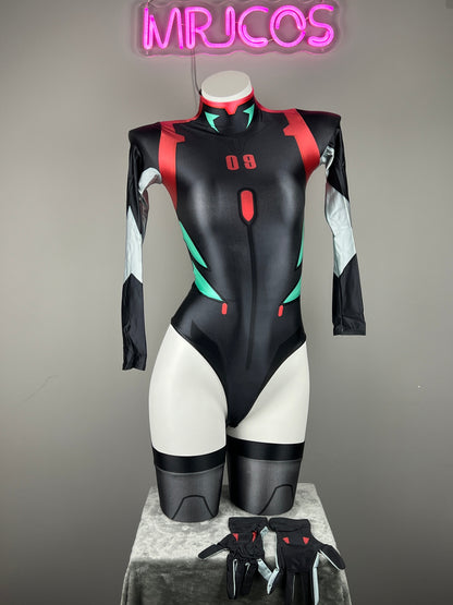 Anime Style Spandex Cosplay BodySuit Plugsuit Halloween Costume Zentai