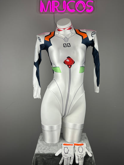 Anime Style Spandex Cosplay BodySuit Plugsuit Halloween Costume Zentai