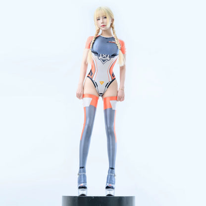 Anime Sci-fi Spandex Swimwear Racing Suit Wet Suit Race Queen Costume