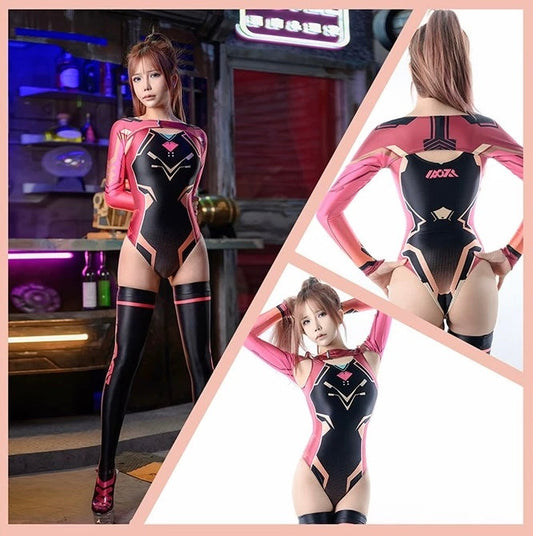 Anime Sci-fi Spandex Swimwear Racing Suit Wet Suit Race Queen Costume