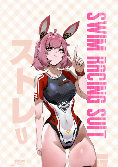 Anime Sci-fi Spandex Swimwear Racing Suit Wet Suit Race Queen Costume