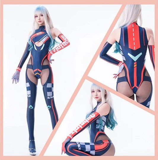 Anime Sci-fi Spandex Swimwear Racing Suit Wet Suit Race Queen Costume