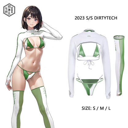 Anime Spandex Swimwear Sexy Bikini Cosplay Set