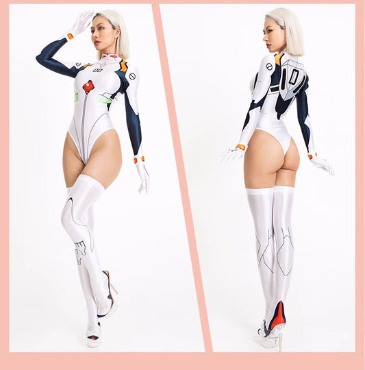 Anime Style Spandex Cosplay BodySuit Plugsuit Halloween Costume Zentai
