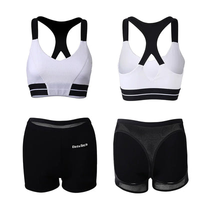 Anime Style 2-Piece Short Gymnastics Uniform Sports Tank Top with Sexy Cutout Shorts