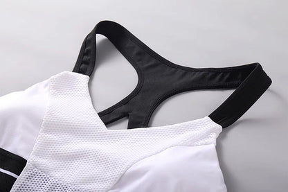 Anime Style 2-Piece Short Gymnastics Uniform Sports Tank Top with Sexy Cutout Shorts