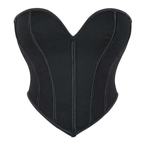 Strapless corset crop top