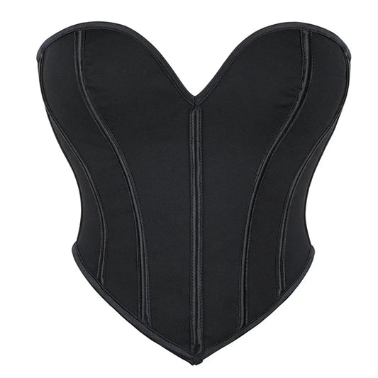 Strapless corset crop top