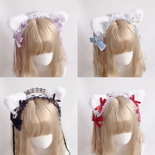 Lolita cat ear lace hairband