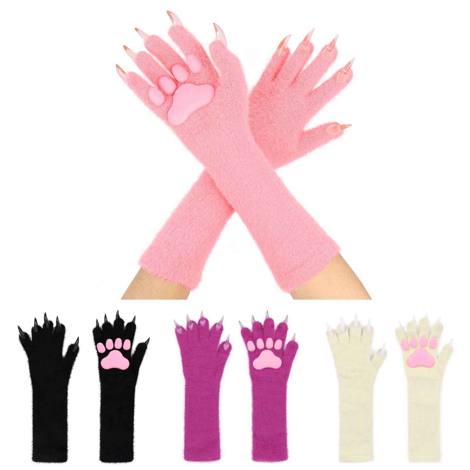 Animal paw claw gloves