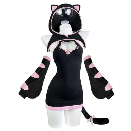 Sexy cat maid kitten lingerie set