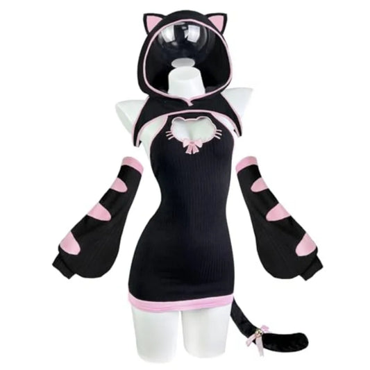 Sexy cat maid kitten lingerie set