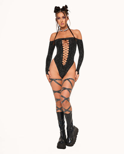 Spotlight Moments Rhinestone Bodysuit
