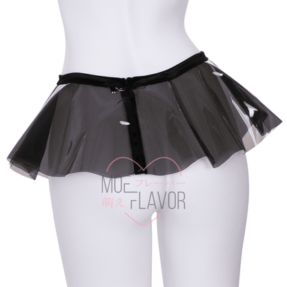 Vinyl Skirt Clear Grey