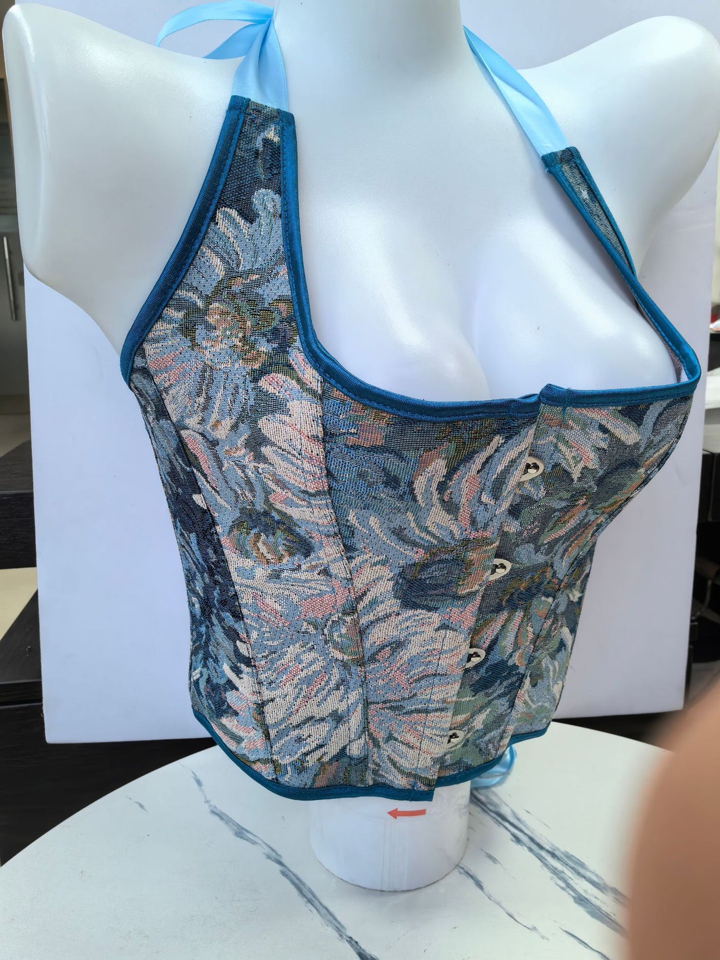Tapestry Halter Corset