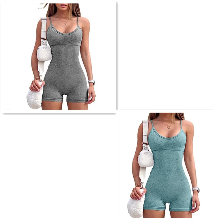 Seamless Ribbed Romper
