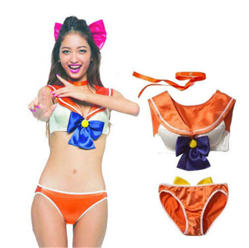 Sailor Collar Bikini Set