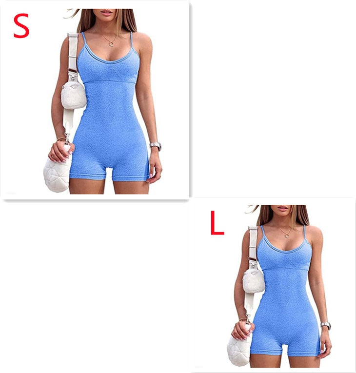 Seamless Ribbed Romper