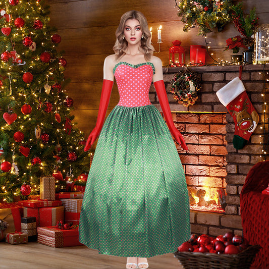 Martha May Whovier Costume Plus Size Adult May Christmas Cosplay Outfit with Gloves