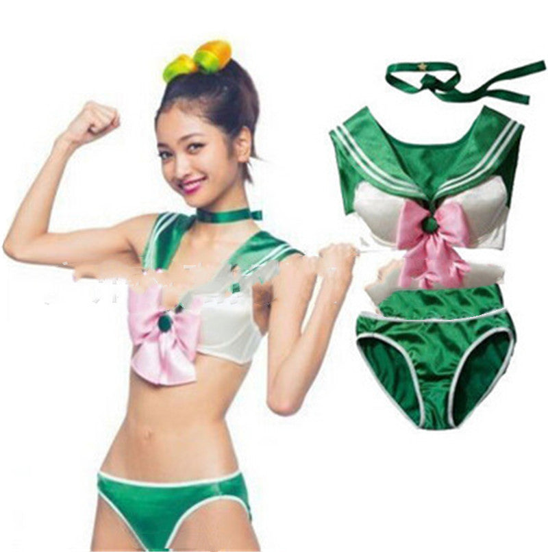 Sailor Collar Bikini Set