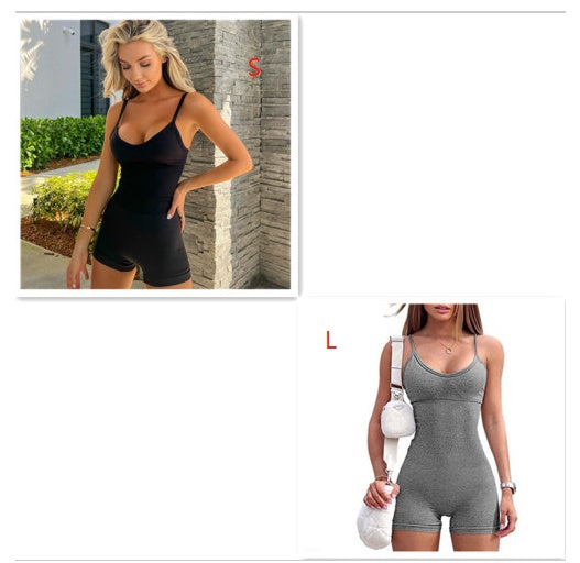 Seamless Ribbed Romper