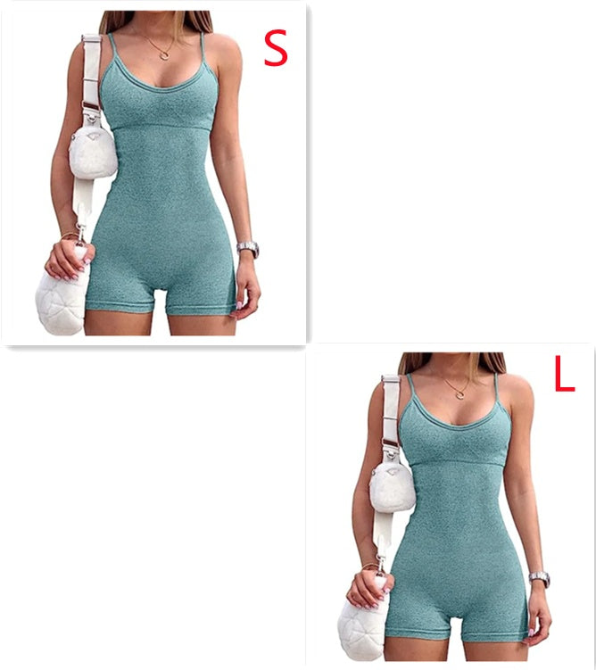Seamless Ribbed Romper