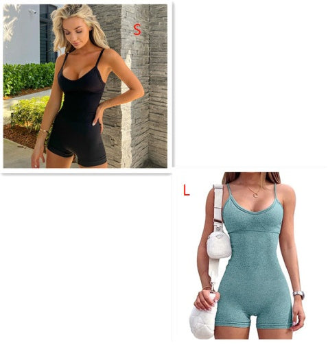 Seamless Ribbed Romper