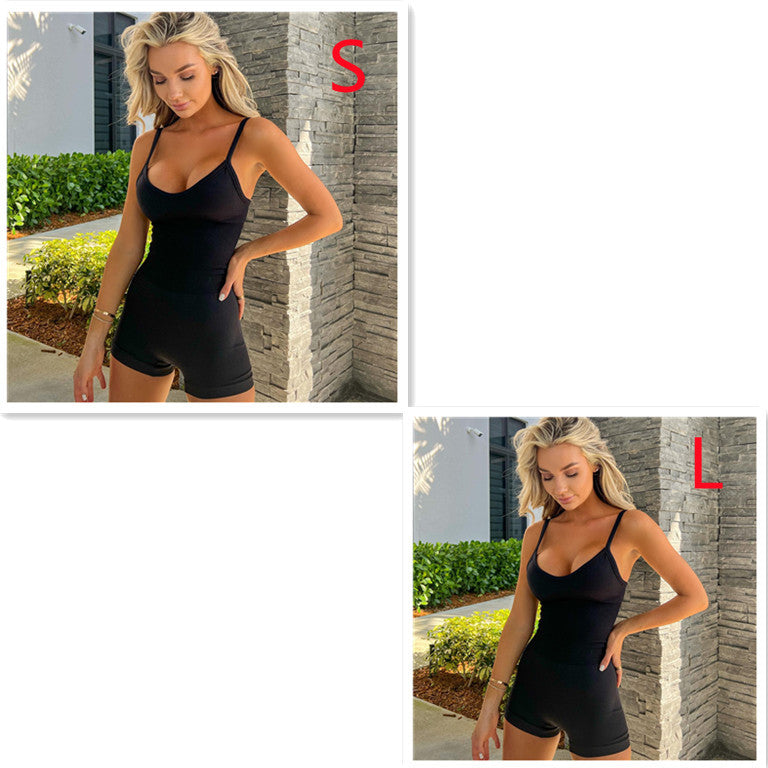 Seamless Ribbed Romper