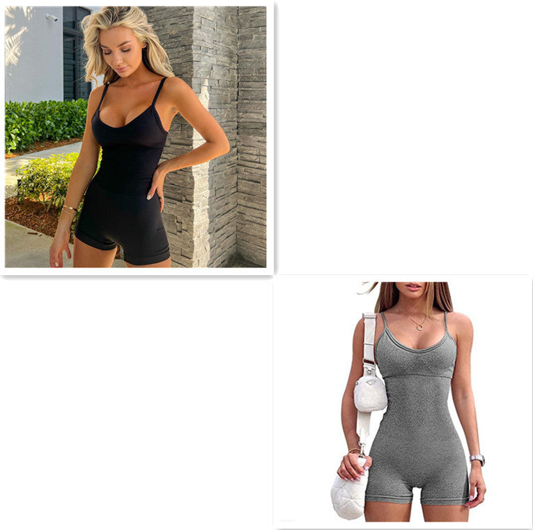 Seamless Ribbed Romper