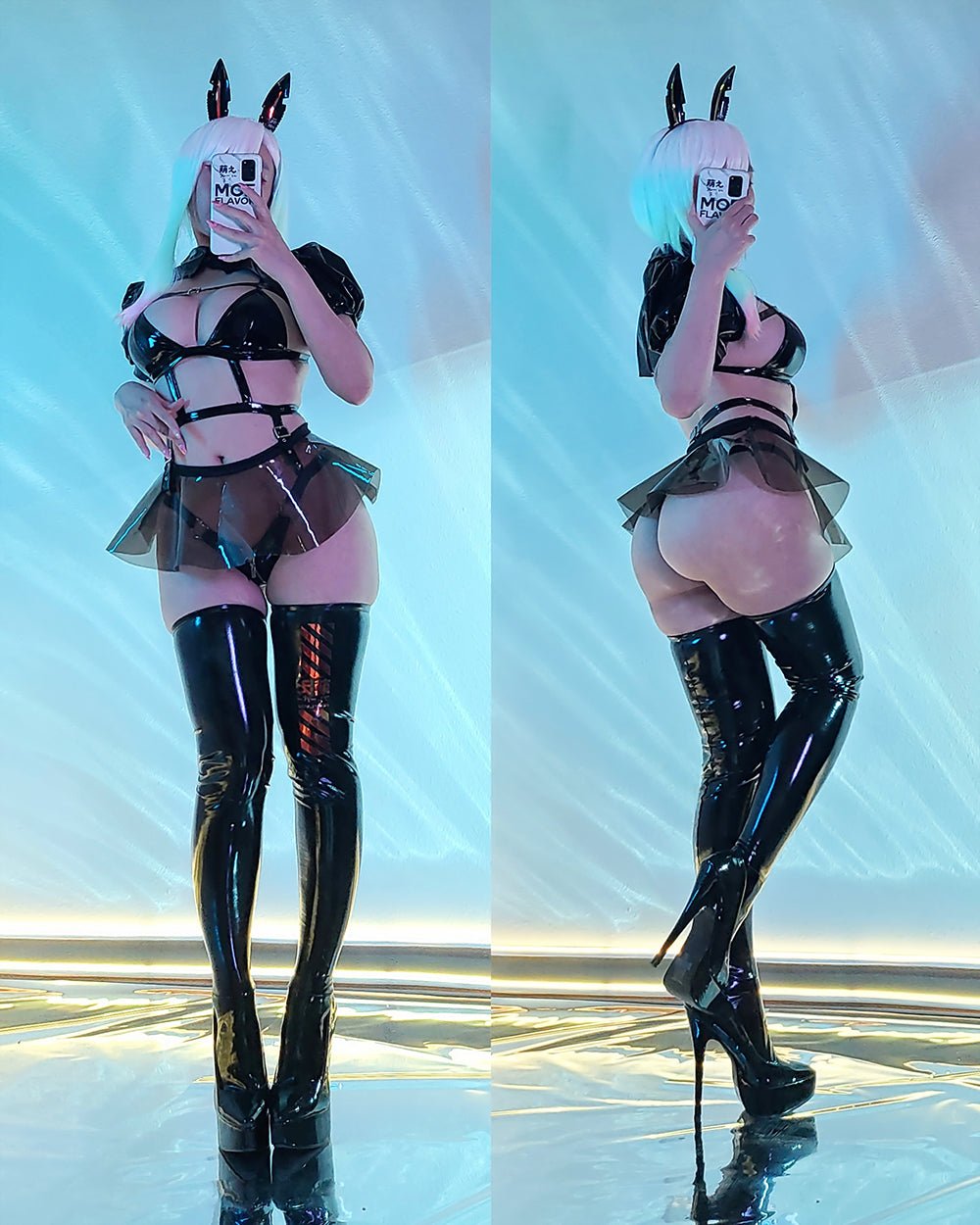 Cyber Bunny Set Cosplay Lingerie