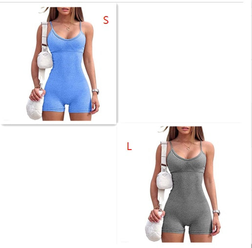 Seamless Ribbed Romper