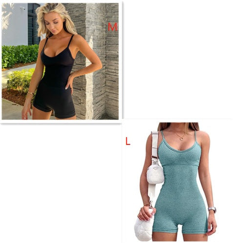 Seamless Ribbed Romper