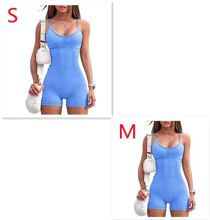 Seamless Ribbed Romper