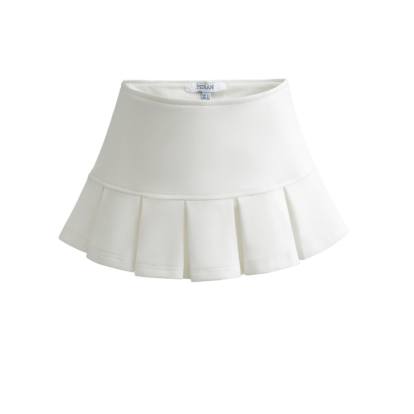 Flared Pleat Micro Skirt