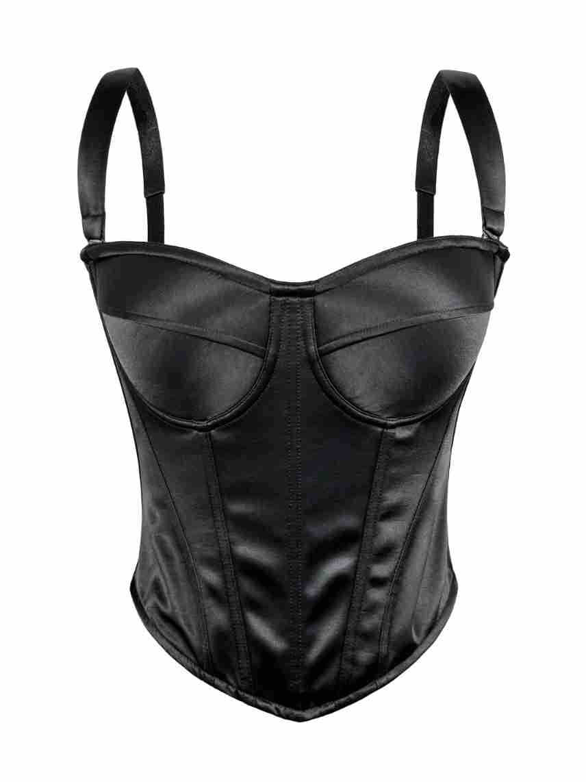 Satin Fishbone Corset