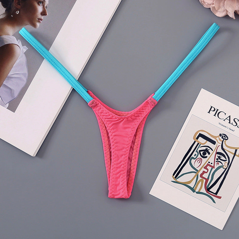 Contrast Strap Micro Thong