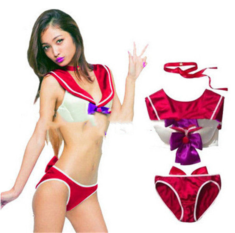 Sailor Collar Bikini Set