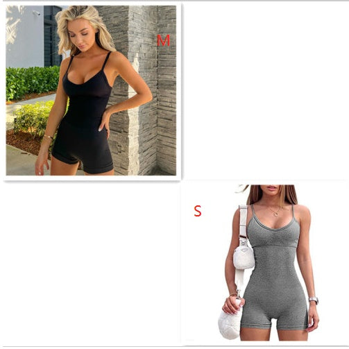 Seamless Ribbed Romper