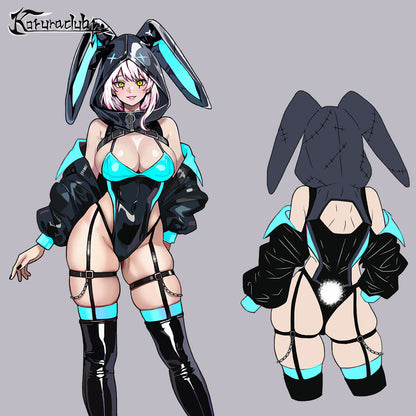 More Colors Cosplay Evil Bunny Lingerie KO70 (5-Piece Set)