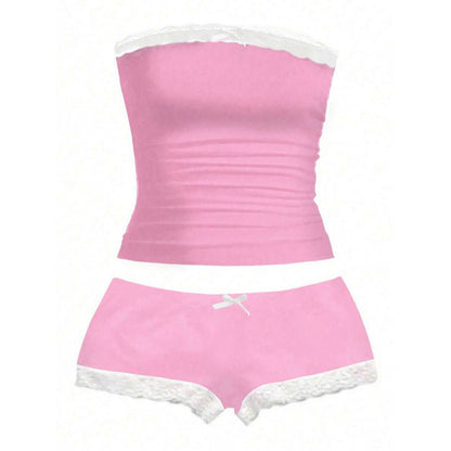 Lace Camisole And Shorts Two-piece Set