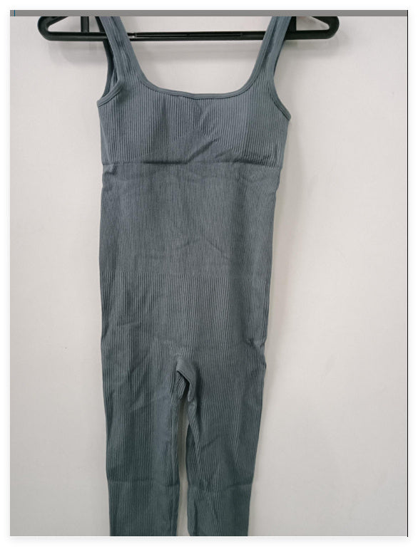 Ribbed Sleeveless Jumpsuit