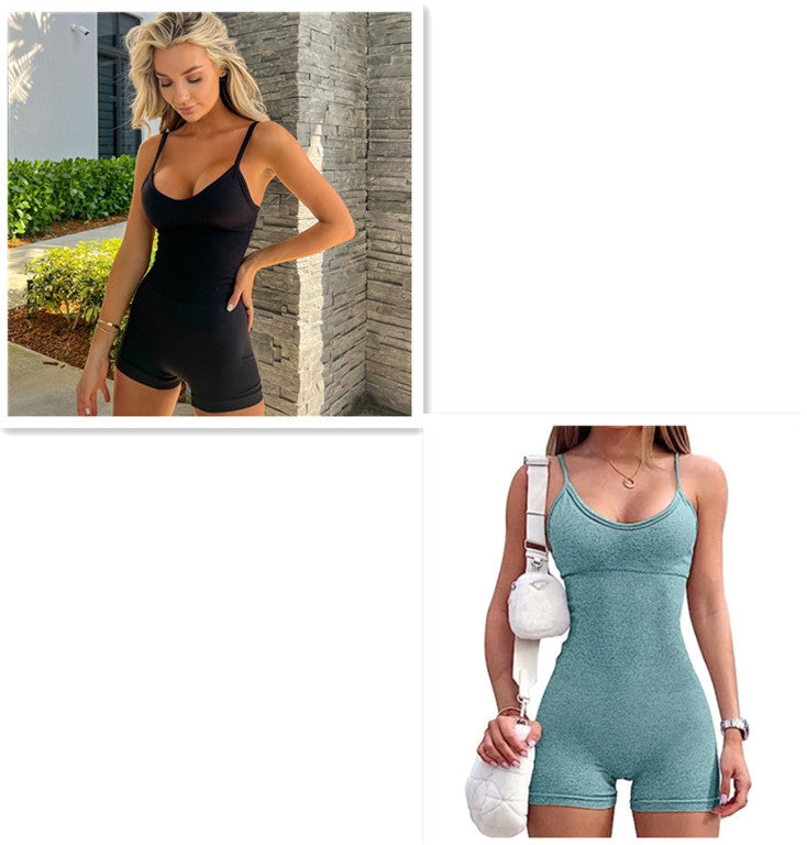 Seamless Ribbed Romper