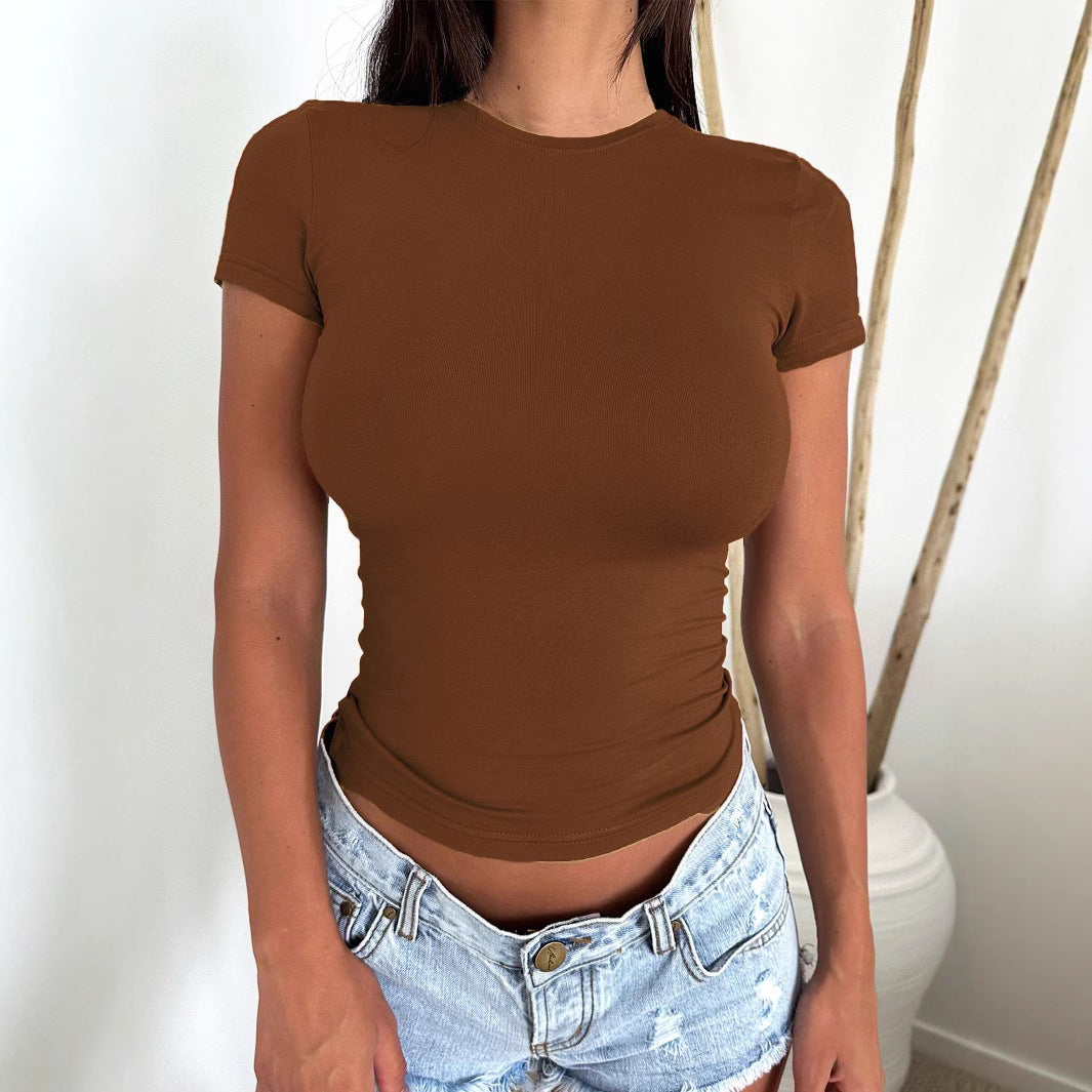 Fitted Crew Neck Baby Tee