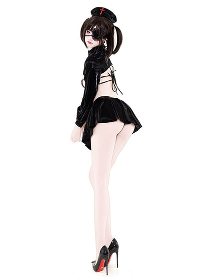 Latex Gothic Nurse Costume