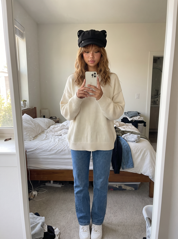 Cat Ear Newsboy Beret