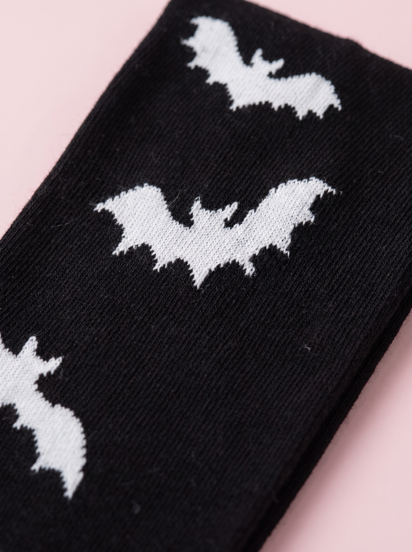 Gothic Print Over-Knee Socks