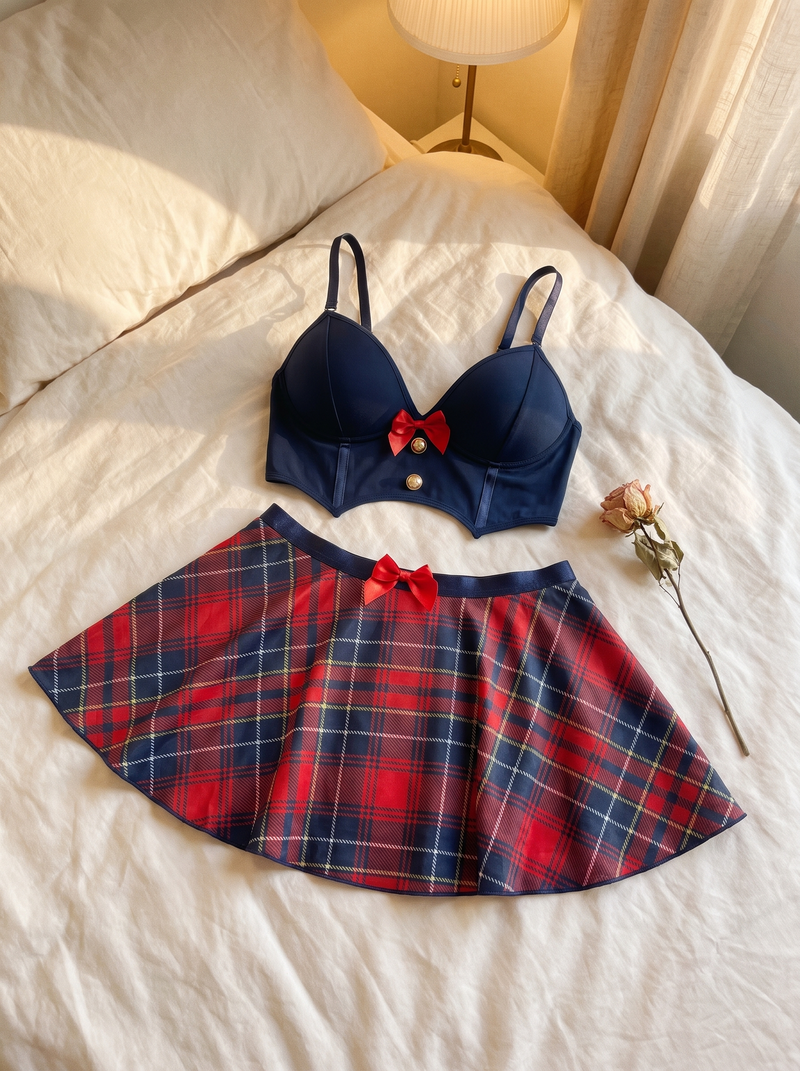 Plaid Seifuku Set