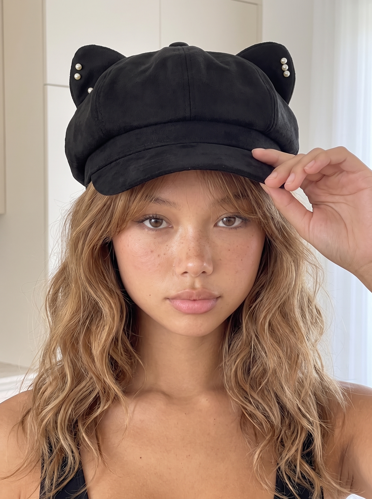 Cat Ear Newsboy Beret