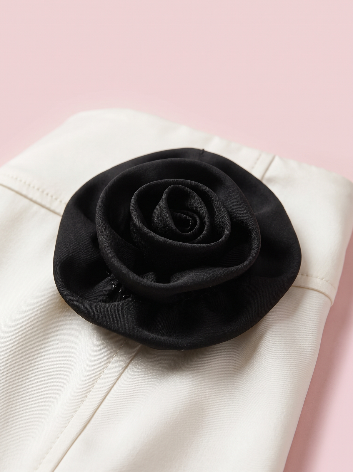 Rosette Satin Skirt Set
